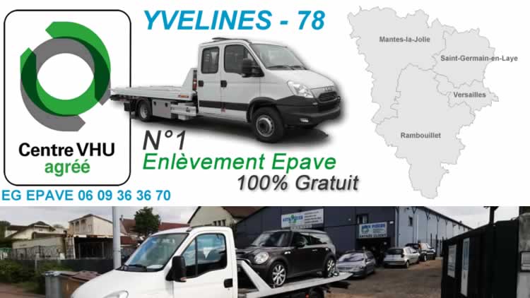 enlevement epave gratuit 78 yvelines