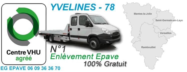 enlevement epave gratuit Prunay-en-Yvelines